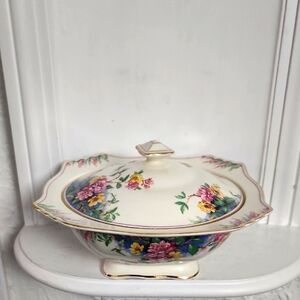 Royal Winton Grimwades England  Cherry Blossom Serving Bowl / Lid